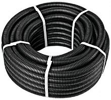 Гофра ПНД Промрукав Д=40 тяжелая с протяжкой черный (15м)  картинка